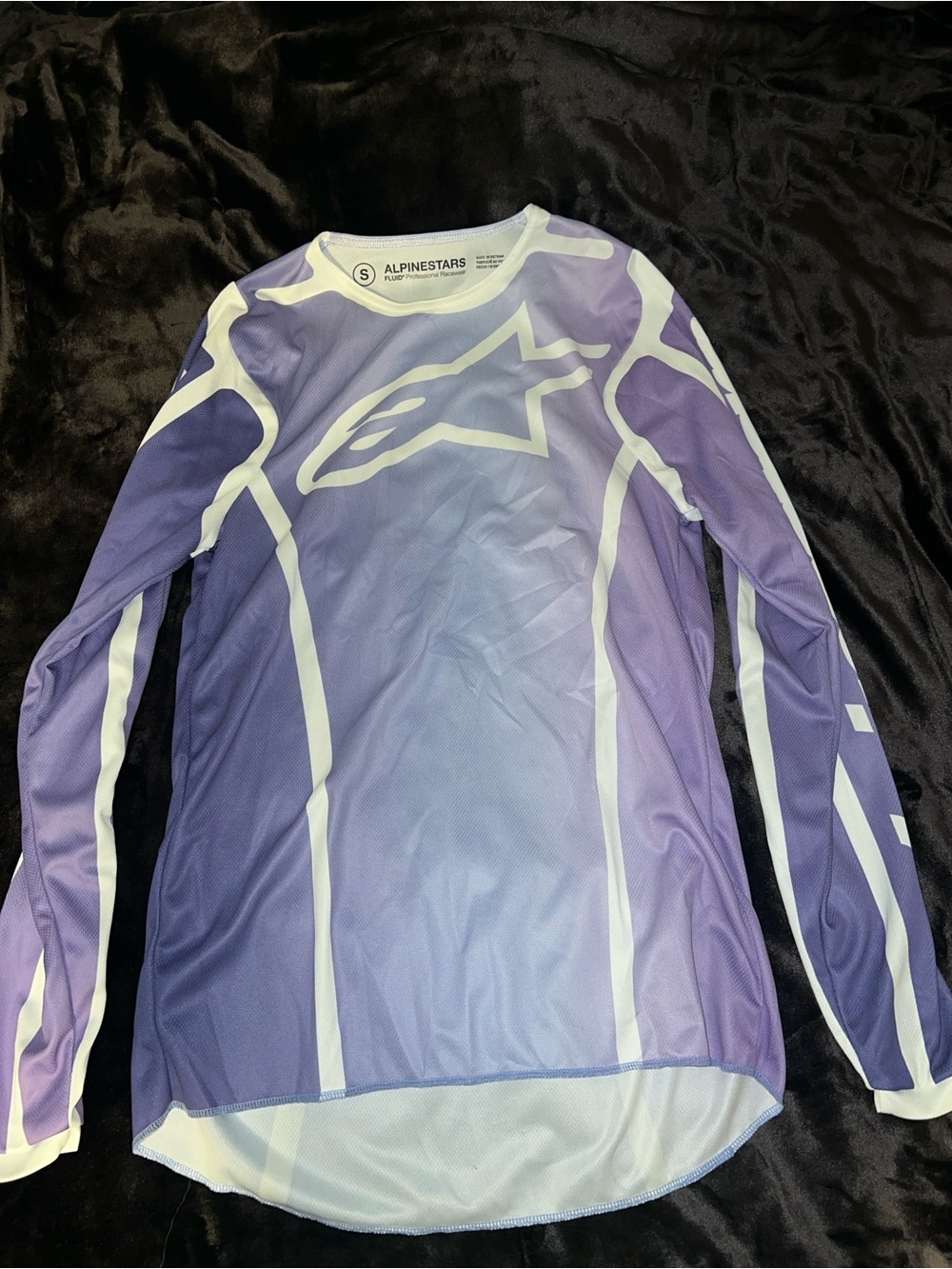 Alpinestars Purple Ombre Long Sleeve Top with White Logo